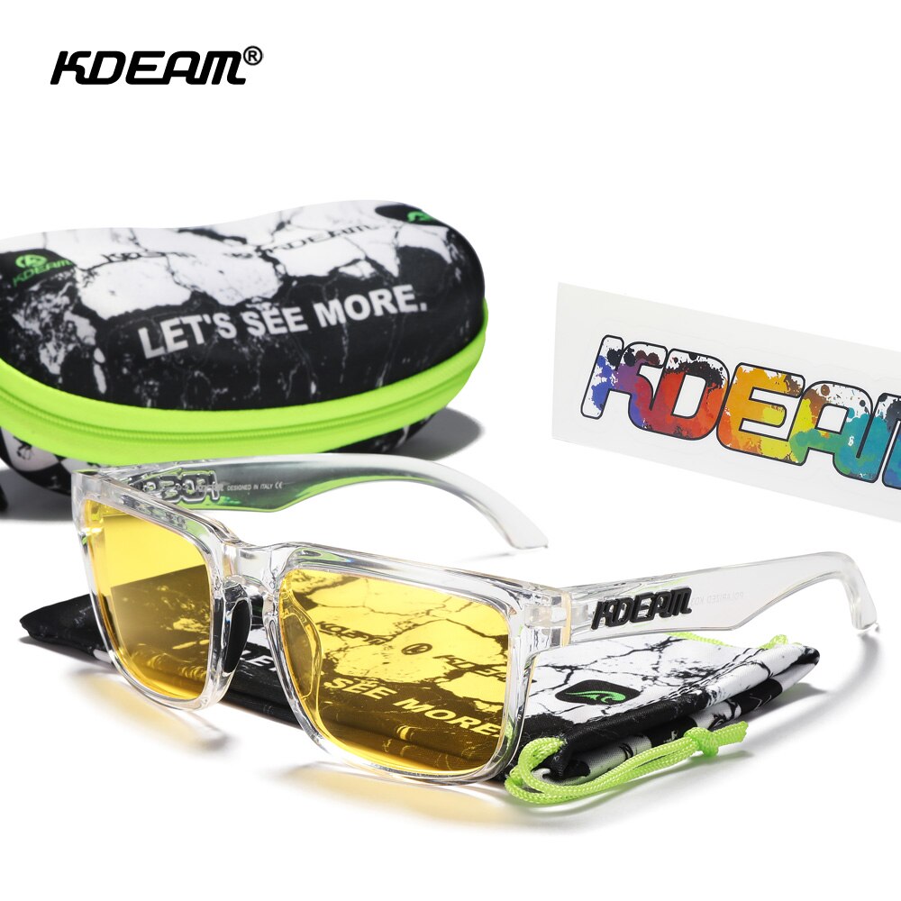 KDEAM 캐주얼 편광 선글라스 남녀공용, 야외 100% 자외선 차단 선글라스, 37 가지 색상, KD332